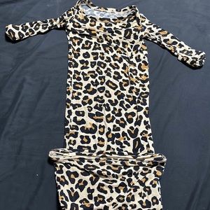 Posh peanut cheetah zipper sleeper